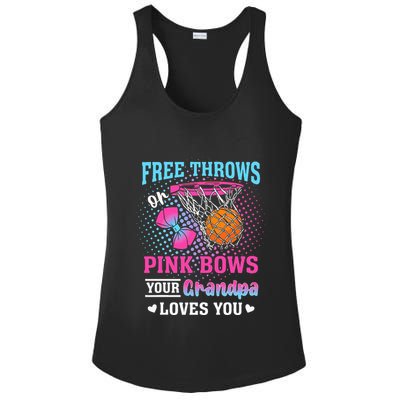 Free Throws Or Pink Bows Your Grandpa Loves You Gender Ladies PosiCharge Competitor Racerback Tank