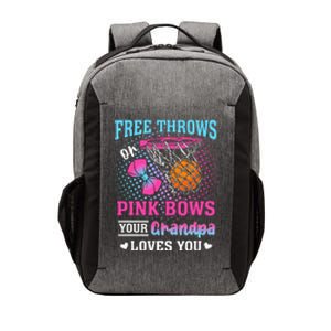 Free Throws Or Pink Bows Your Grandpa Loves You Gender Vector Backpack