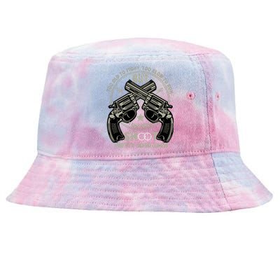 Funny Too Old To Fight Too Slow To Run But I Can Still Shoot Tie-Dyed Bucket Hat