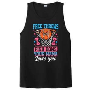 Free Throws Or Pink Bows Your Mama Loves You Gender Reveal Gift PosiCharge Competitor Tank