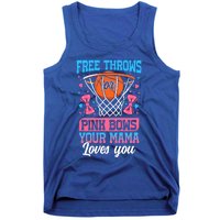 Free Throws Or Pink Bows Your Mama Loves You Gender Reveal Gift Tank Top