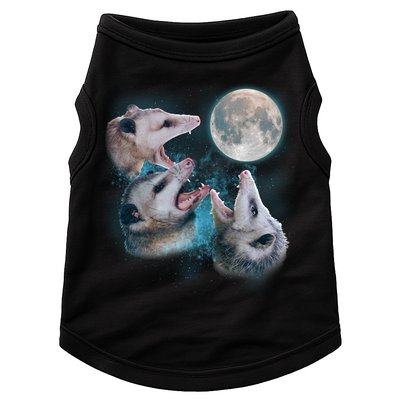 Funny Three Opossom Moon Doggie Tank