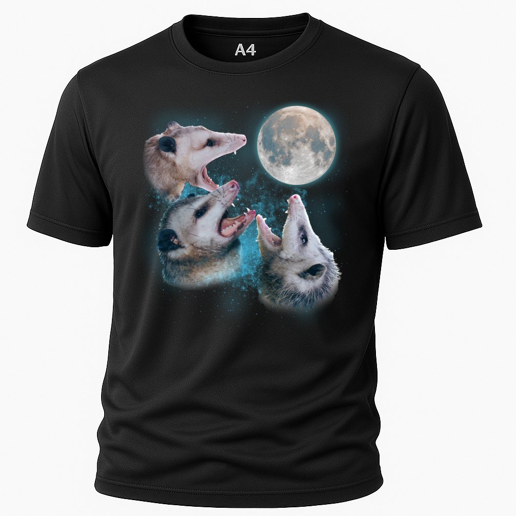 Funny Three Opossom Moon Performance Shirt