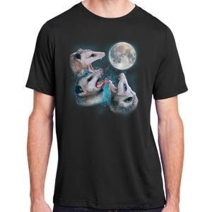 Funny Three Opossom Moon Adult ChromaSoft Performance T-Shirt