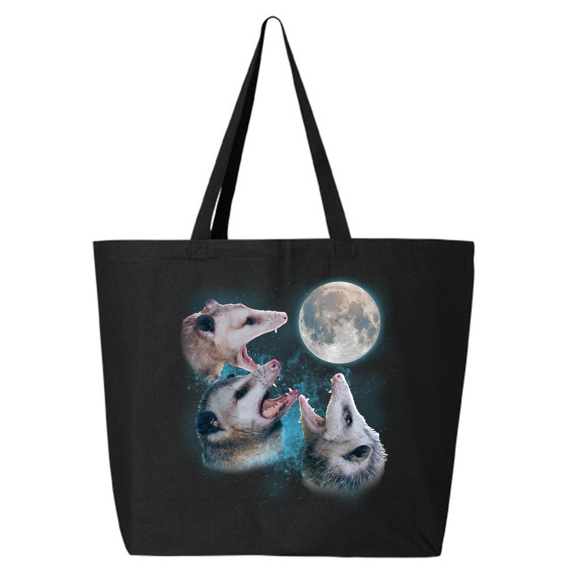 Funny Three Opossom Moon 25L Jumbo Tote