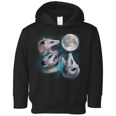 Funny Three Opossom Moon Toddler Hoodie