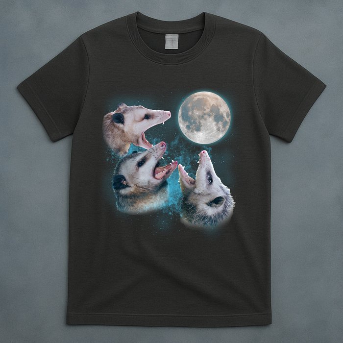 Funny Three Opossom Moon T-Shirt
