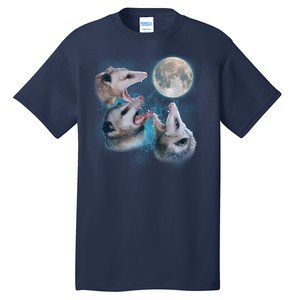 Funny Three Opossom Moon Tall T-Shirt