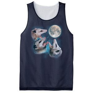 Funny Three Opossom Moon Mesh Reversible Basketball Jersey Tank