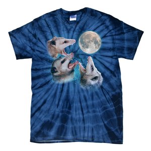 Funny Three Opossom Moon Tie-Dye T-Shirt