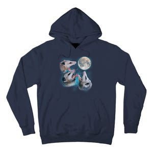 Funny Three Opossom Moon Tall Hoodie