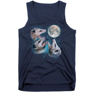 Funny Three Opossom Moon Tank Top