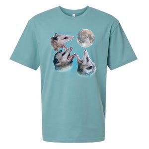 Funny Three Opossom Moon Sueded Cloud Jersey T-Shirt