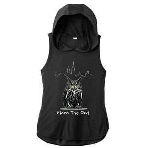 Flaco The Owl Ladies PosiCharge Tri-Blend Wicking Draft Hoodie Tank