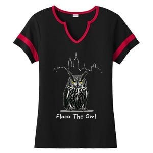 Flaco The Owl Ladies Halftime Notch Neck Tee