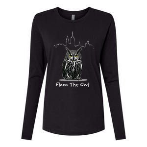 Flaco The Owl Womens Cotton Relaxed Long Sleeve T-Shirt