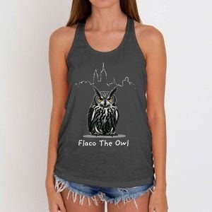 Flaco The Owl Women's Knotted Racerback Tank