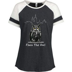 Flaco The Owl Enza Ladies Jersey Colorblock Tee