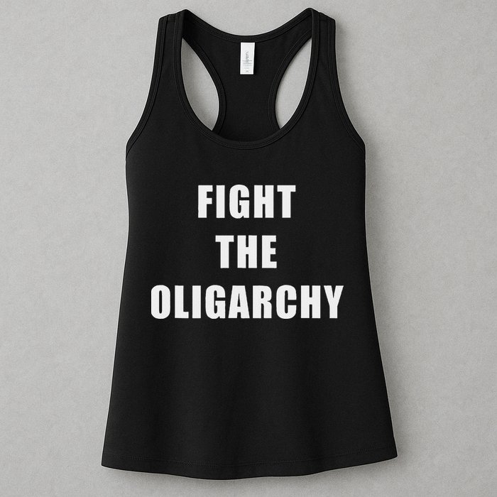 Fight The Oligarchy Anti Corruption Resistance Womens Tank Top