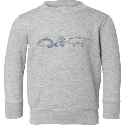 Fish Taco Oyster Ditch Ham Wallet Toddler Sweatshirt
