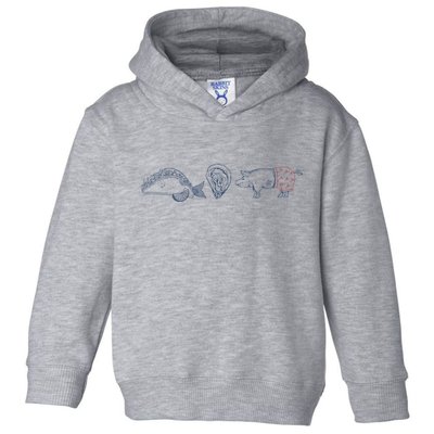 Fish Taco Oyster Ditch Ham Wallet Toddler Hoodie