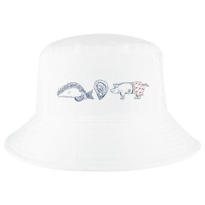 Fish Taco Oyster Ditch Ham Wallet Cool Comfort Performance Bucket Hat