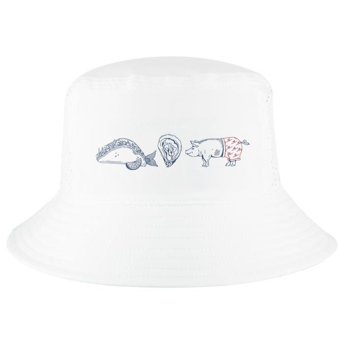 Fish Taco Oyster Ditch Ham Wallet Cool Comfort Performance Bucket Hat