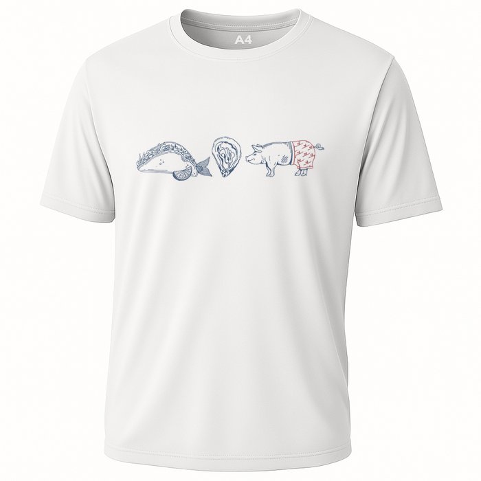 Fish Taco Oyster Ditch Ham Wallet Performance Shirt