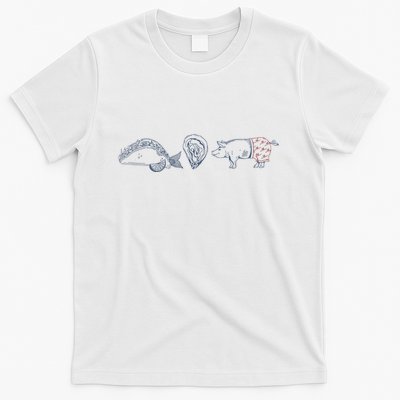 Fish Taco Oyster Ditch Ham Wallet T-Shirt
