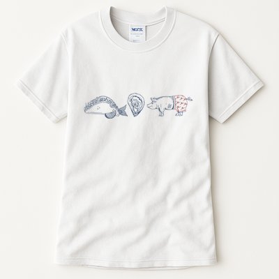 Fish Taco Oyster Ditch Ham Wallet Tall T-Shirt