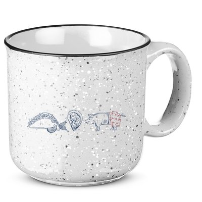 Fish Taco Oyster Ditch Ham Wallet 15oz Campfire Ceramic Mug