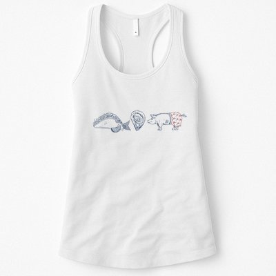 Fish Taco Oyster Ditch Ham Wallet Womens Tank Top
