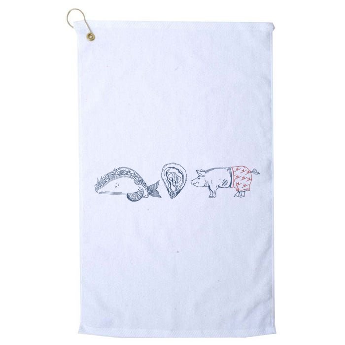 Fish Taco Oyster Ditch Ham Wallet Golf Towel