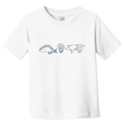 Fish Taco Oyster Ditch Ham Wallet Toddler T-Shirt