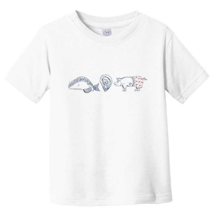 Fish Taco Oyster Ditch Ham Wallet Toddler T-Shirt