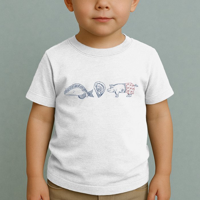 Fish Taco Oyster Ditch Ham Wallet Toddler T-Shirt