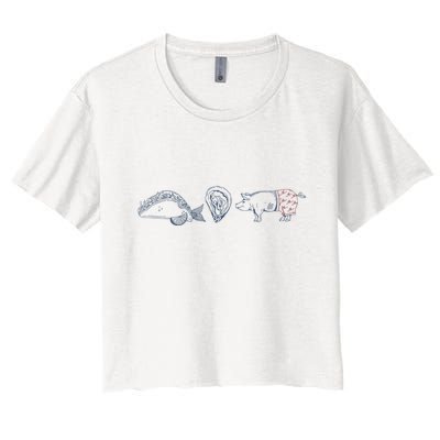 Fish Taco Oyster Ditch Ham Wallet Crop Top