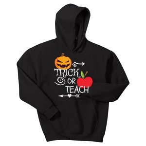 Funny Trick Or Teach Easy Halloween Teacher Costume Kids Hoodie