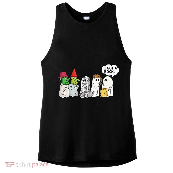 Funny Trick Or Treat Halloween Ghost Costume I Got A Rock Ladies PosiCharge Tri-Blend Wicking Tank
