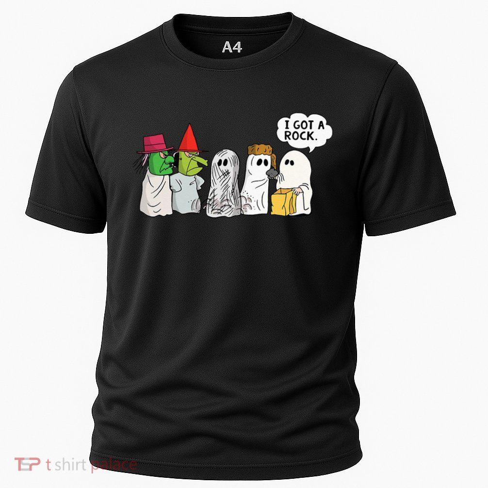 Funny Trick Or Treat Halloween Ghost Costume I Got A Rock Performance Shirt