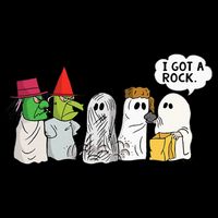 Funny Trick Or Treat Halloween Ghost Costume I Got A Rock 16 in Basic Backpack