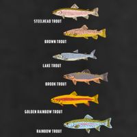 Funny Types Of Trout Fish Species Fishing Angling Golf Towel