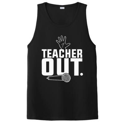 Funny Teacher Out Last Day Of School End Of Year Teacher PosiCharge Competitor Tank