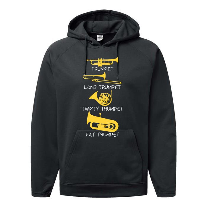 Funny Types Of Trumpet Player Marching Jazz Band Performance Fleece Hoodie