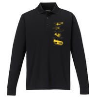 Funny Types Of Trumpet Player Marching Jazz Band Performance Long Sleeve Polo