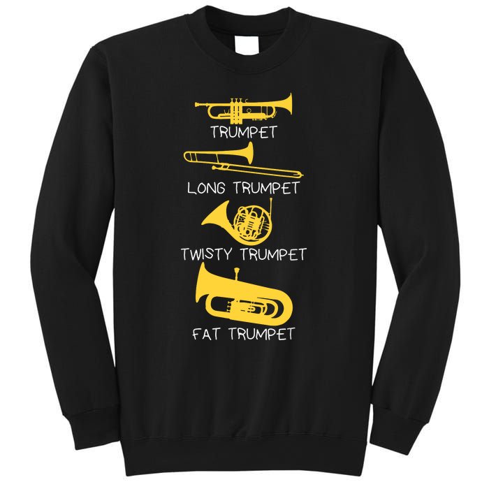 Funny Types Of Trumpet Player Marching Jazz Band Sweatshirt