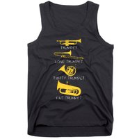 Funny Types Of Trumpet Player Marching Jazz Band Tank Top