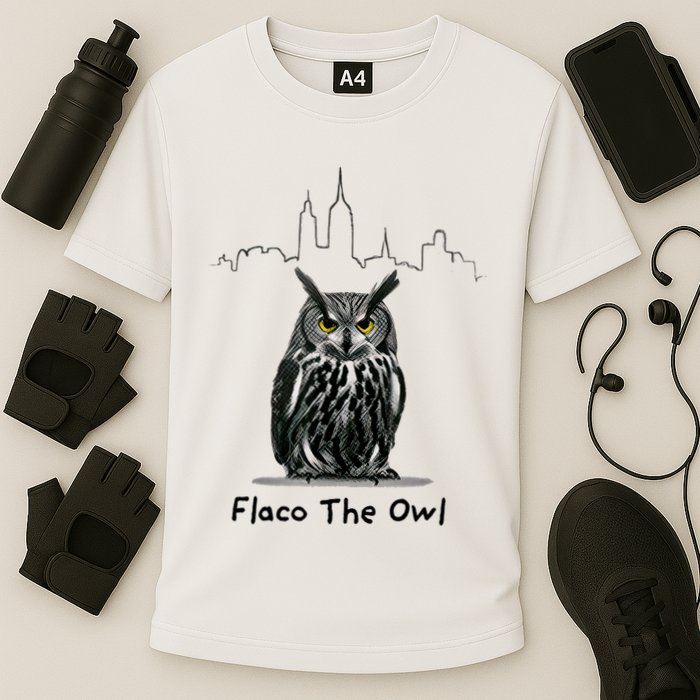 Flaco The Owl Cooling Performance Crew T-Shirt