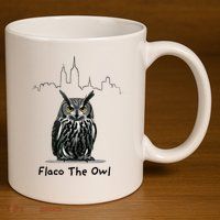 Flaco The Owl 11oz C Handle Ceramic Mug