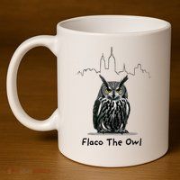 Flaco The Owl 11oz C Handle Ceramic Mug